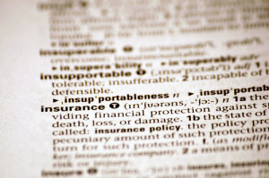 life insurance dictionary